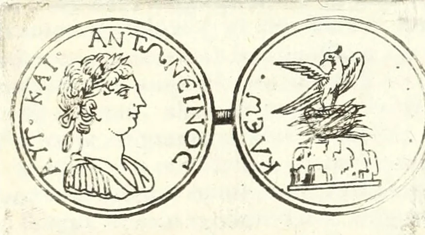 An illustration from Dios genethlia : Natalitia Iovis, in numismate imp. Antonini Caracallae expressa : epistola Caroli Patini, 1681, leaf 29