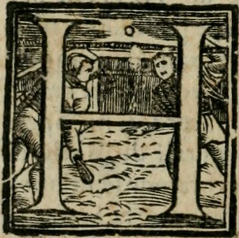 An illustration from Di Polidoro Virgilio da Vrbino De gli inventori delle cose : libri otto, 1587, leaf 287