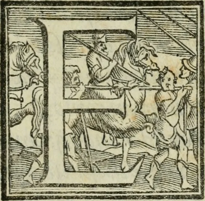 An illustration from Di Polidoro Virgilio da Vrbino De gli inventori delle cose : libri otto, 1587, leaf 8