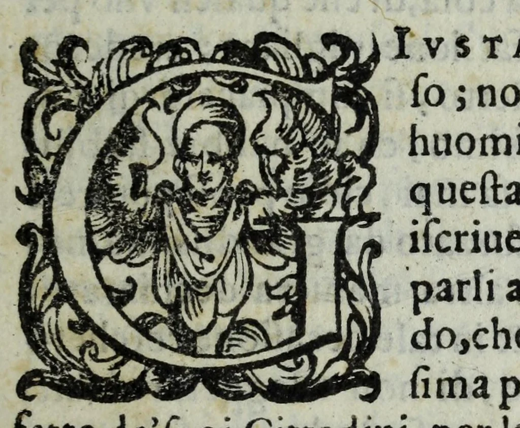 An illustration from Di Pompeo Vizani gentil'hvomo bolognese Diece libri delle historie della sva patria, 1596, leaf 53