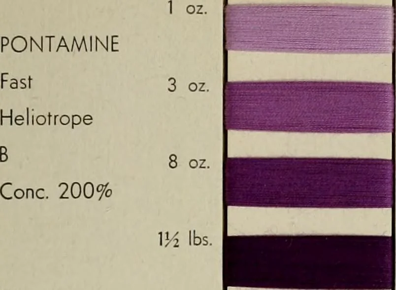 An illustration from Direct colors on cotton, 1900, leaf 42