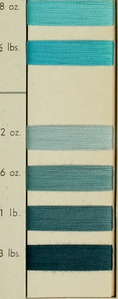 An illustration from Direct colors on cotton, 1900, leaf 50