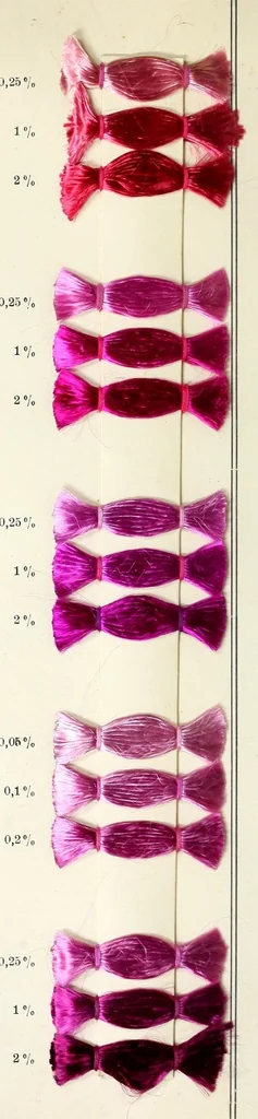 An illustration from Direct colours on viscose, 1900, leaf 16