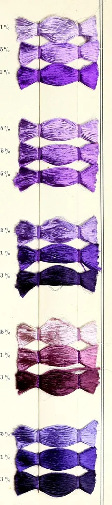An illustration from Direct colours on viscose, 1900, leaf 19