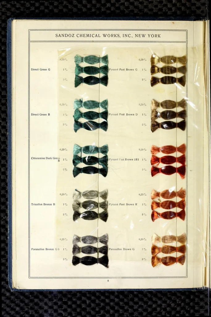 An illustration from Direct colours on viscose, 1900, leaf 26