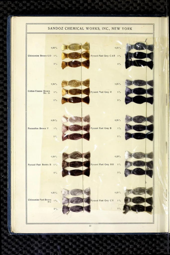 An illustration from Direct colours on viscose, 1900, leaf 30