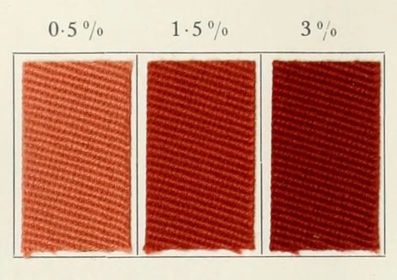 An illustration from Direct dyestuffs, 1900, leaf 62