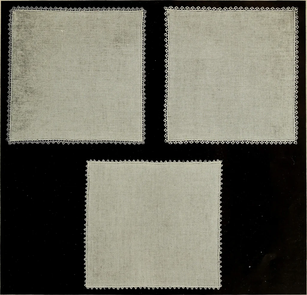 An illustration from Directions for making Poncetto lace, 1917, leaf 16