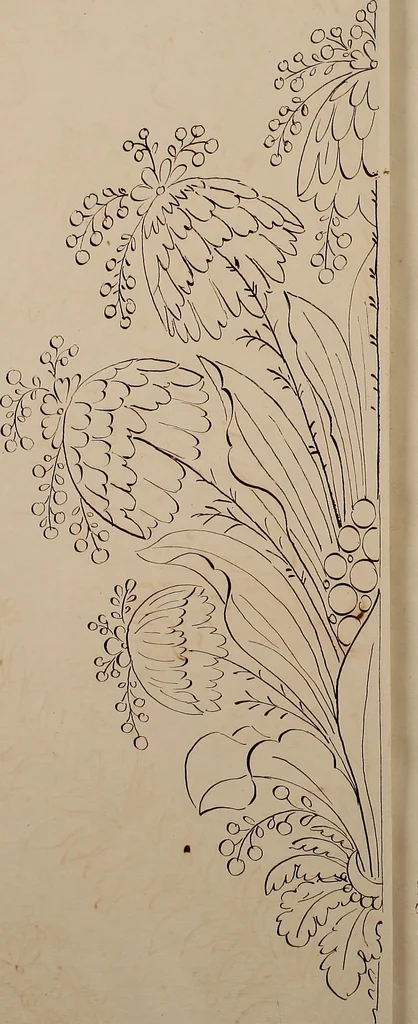An illustration from Directoire designs for textiles, 1793, leaf 11