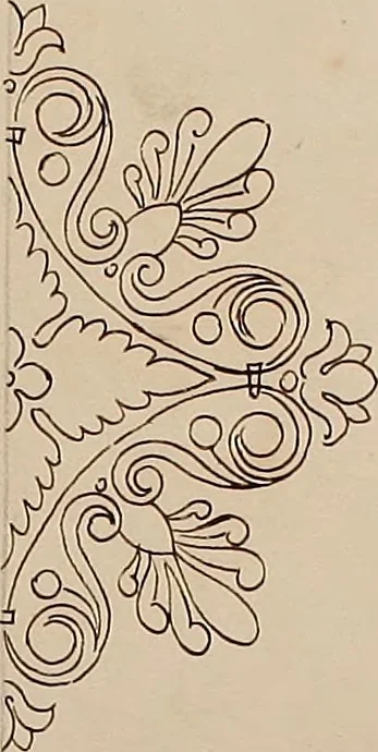An illustration from Directoire designs for textiles, 1793, leaf 12