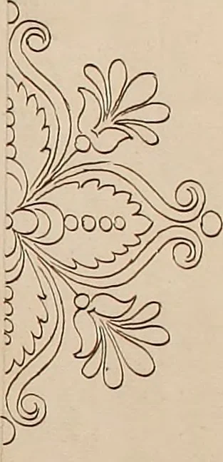 An illustration from Directoire designs for textiles, 1793, leaf 12