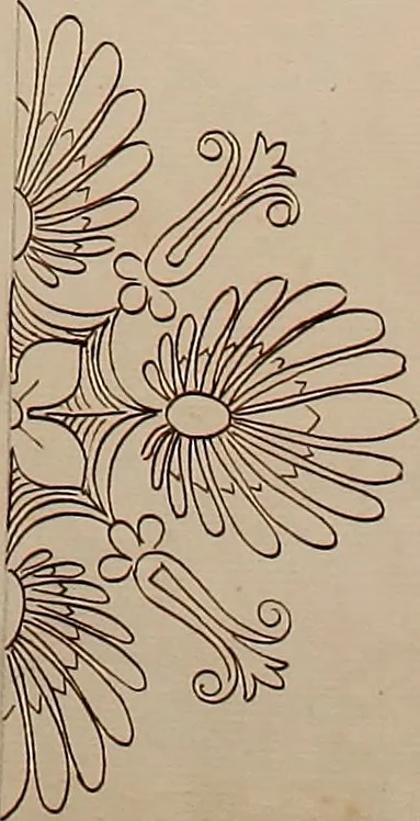 An illustration from Directoire designs for textiles, 1793, leaf 12