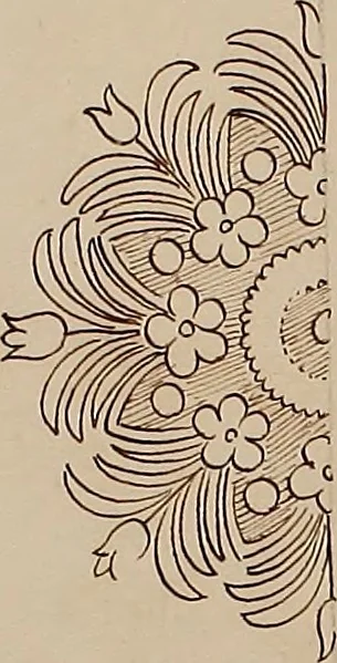 An illustration from Directoire designs for textiles, 1793, leaf 13