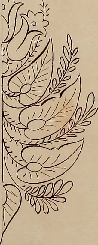 An illustration from Directoire designs for textiles, 1793, leaf 14