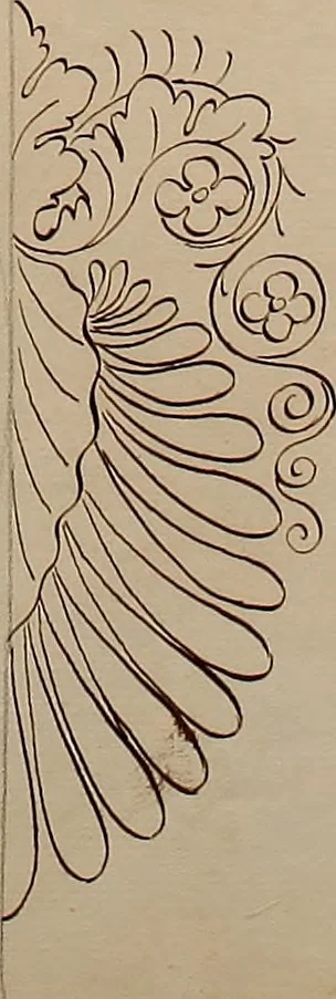 An illustration from Directoire designs for textiles, 1793, leaf 14