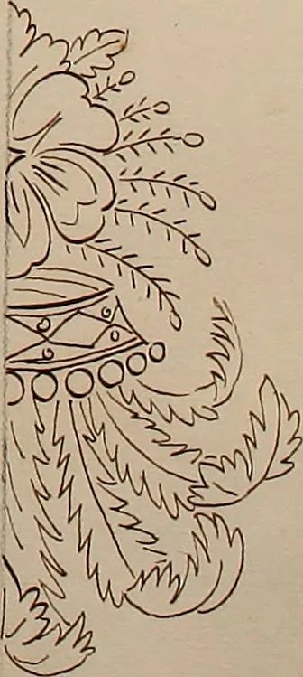 An illustration from Directoire designs for textiles, 1793, leaf 14