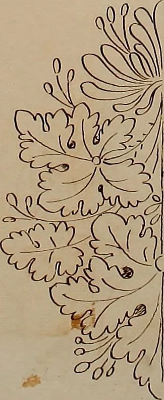 An illustration from Directoire designs for textiles, 1793, leaf 15
