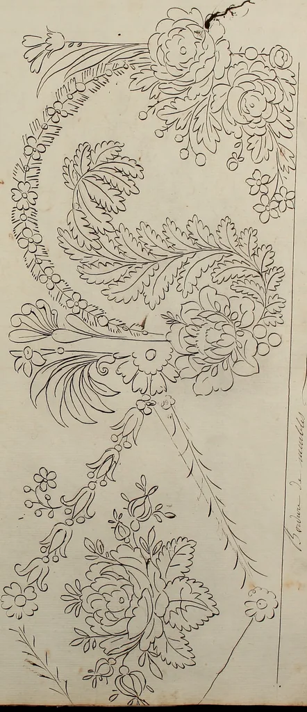 An illustration from Directoire designs for textiles, 1793, leaf 22