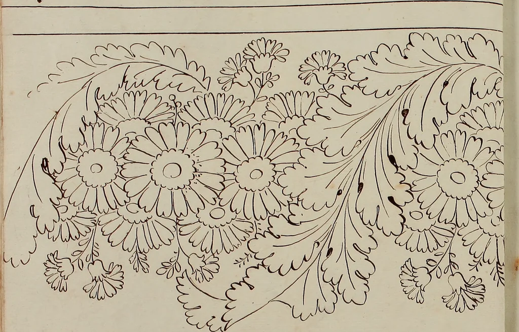 An illustration from Directoire designs for textiles, 1793, leaf 23