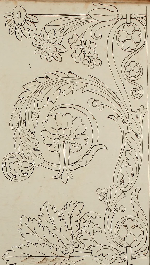 An illustration from Directoire designs for textiles, 1793, leaf 24