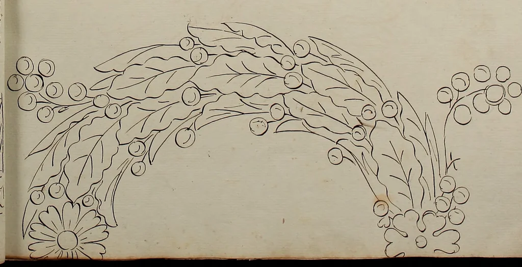 An illustration from Directoire designs for textiles, 1793, leaf 24