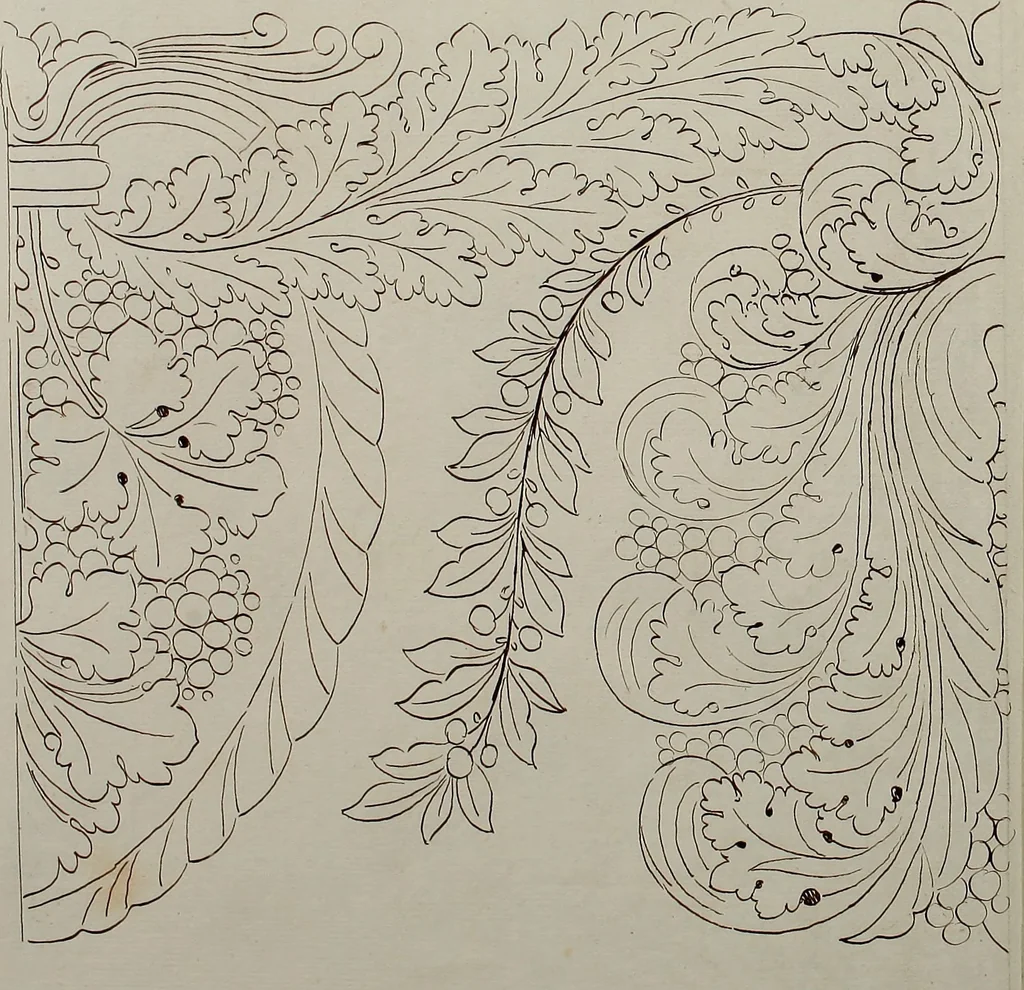 An illustration from Directoire designs for textiles, 1793, leaf 27