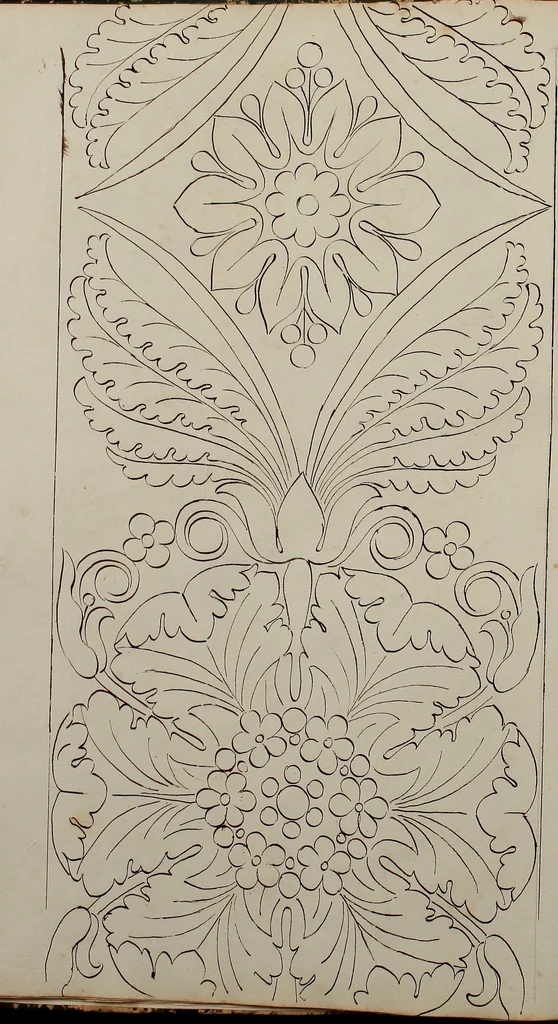 An illustration from Directoire designs for textiles, 1793, leaf 29