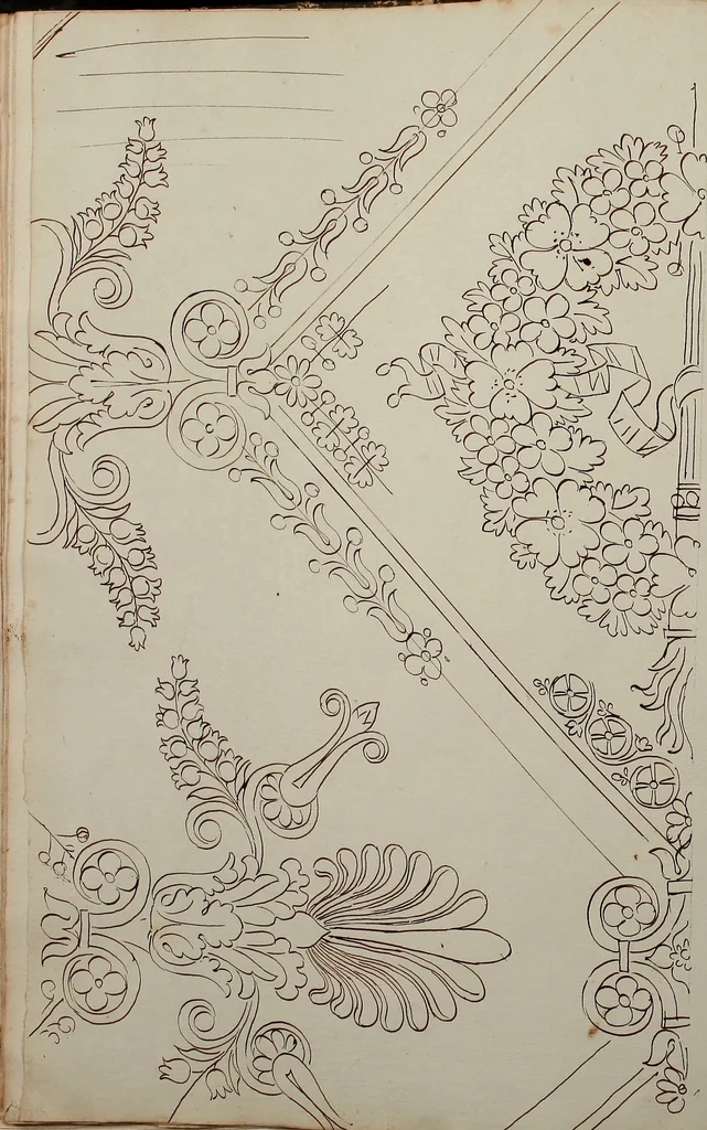 An illustration from Directoire designs for textiles, 1793, leaf 31
