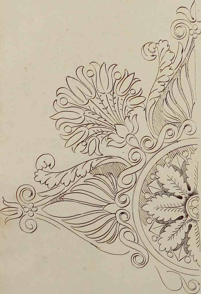 An illustration from Directoire designs for textiles, 1793, leaf 33