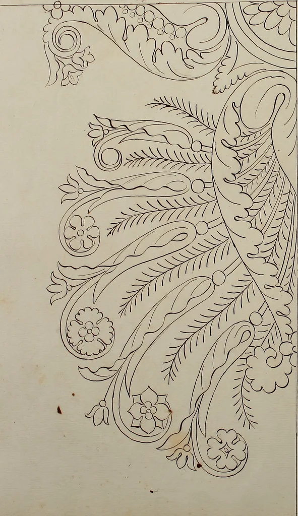 An illustration from Directoire designs for textiles, 1793, leaf 37