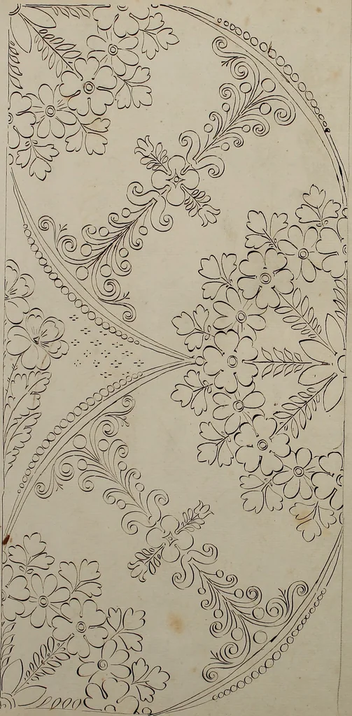 An illustration from Directoire designs for textiles, 1793, leaf 39