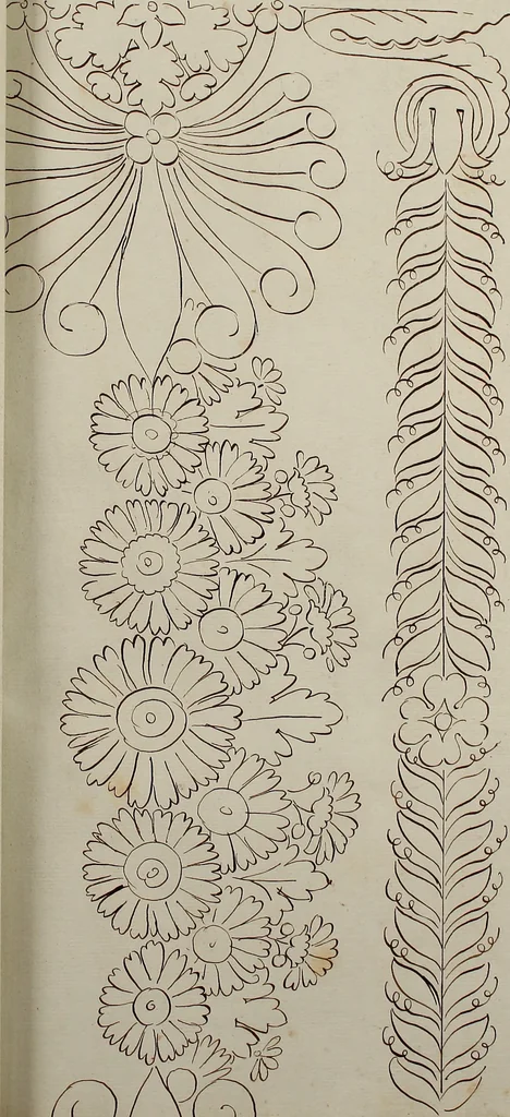 An illustration from Directoire designs for textiles, 1793, leaf 40