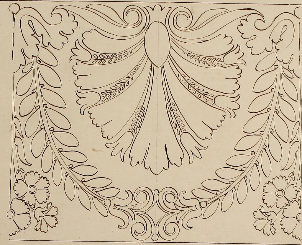 An illustration from Directoire designs for textiles, 1793, leaf 6