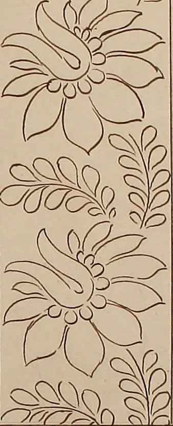An illustration from Directoire designs for textiles, 1793, leaf 8