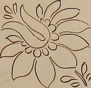 An illustration from Directoire designs for textiles, 1793, leaf 8