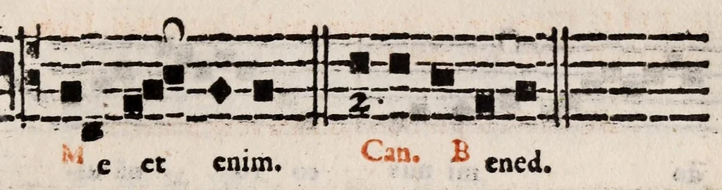 An illustration from Directorium chori : ad usum omnium ecclesiarum, tam cathedralium, quam collegiatarum, nuper restitutum, & nunc secundo in lucem editum, 1589, leaf 169