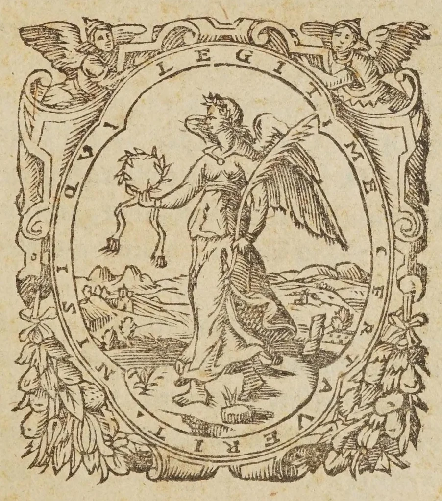 An illustration from Directorivm generale vranometricvm : in quo trigonometriae logarithmicae fvndamenta, ac regulae demonstrantur, astronomicaeq[ue] supputationes ad solam ferè vulgarem additionem reducuntur : opus vtilissimum astronomis, geometris, arithmeticis, perspectiuis, architectis, praecipuè militaribus, mechanicis, geographis, nec non ipsis philosophis naturalibus, 1632, leaf 5