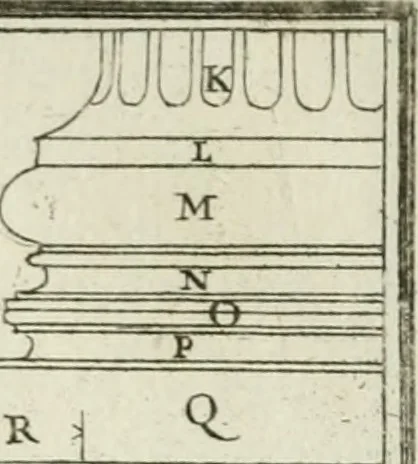 An illustration from Direzioni a' giovani studenti nel disegno dell'architettura civile, nell'Accademia Clementina dell'Instituto della scienze, 1753, leaf 146