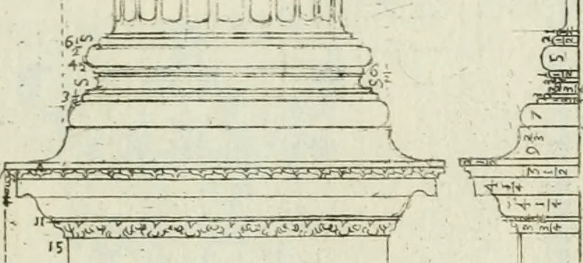An illustration from Direzioni a' giovani studenti nel disegno dell'architettura civile, nell'Accademia Clementina dell'Instituto della scienze, 1753, leaf 156