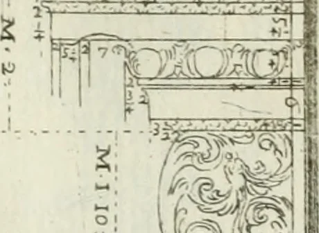 An illustration from Direzioni a' giovani studenti nel disegno dell'architettura civile, nell'Accademia Clementina dell'Instituto della scienze, 1753, leaf 212