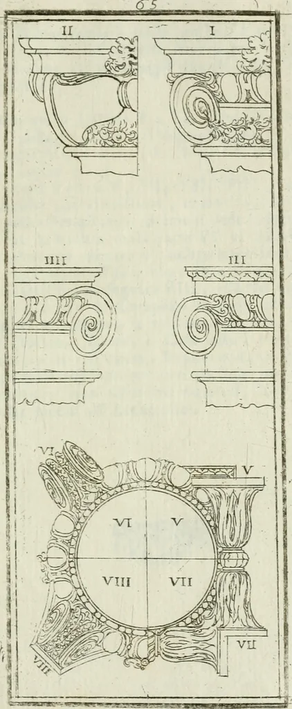 An illustration from Direzioni a' giovani studenti nel disegno dell'architettura civile, nell'Accademia Clementina dell'Instituto della scienze, 1753, leaf 296