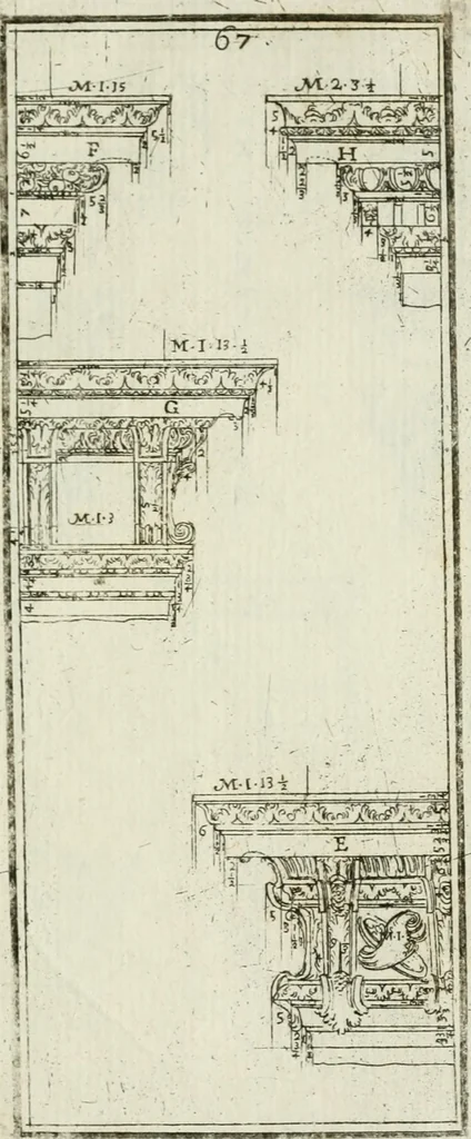 An illustration from Direzioni a' giovani studenti nel disegno dell'architettura civile, nell'Accademia Clementina dell'Instituto della scienze, 1753, leaf 302