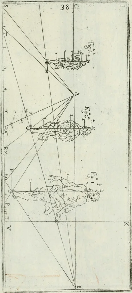 An illustration from Direzioni a' giovani studenti nel disegno dell'architettura civile, nell'Accademia Clementina dell'Instituto della scienze, 1753, leaf 158