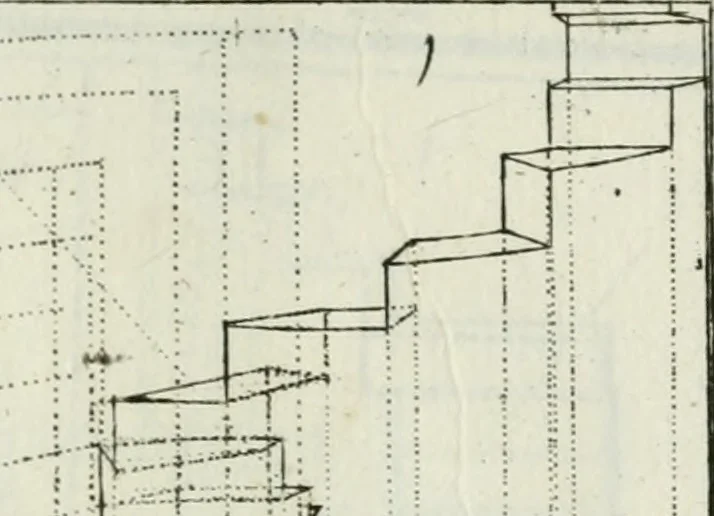An illustration from Direzioni a' giovani studenti nel disegno dell'architettura civile, nell'Accademia Clementina dell'Instituto della scienze, 1753, leaf 90