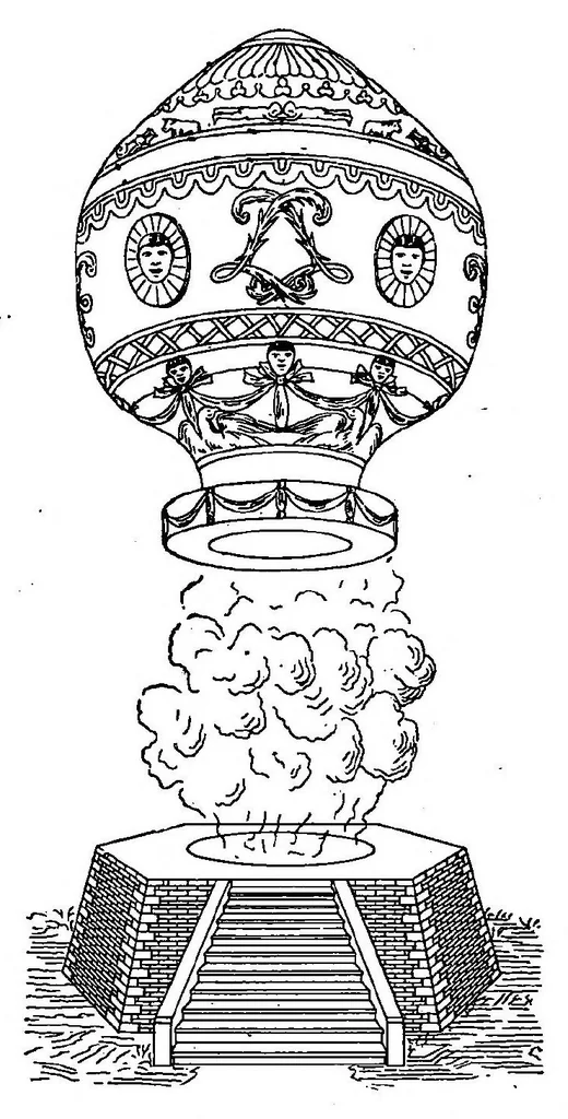 An illustration from Dirigible Balloons, 1918, leaf 9
