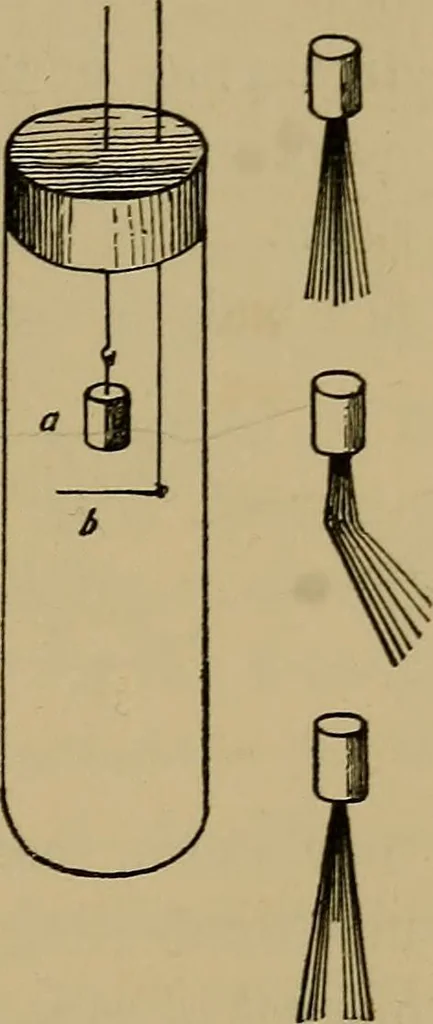 An illustration from The discharge of electricity through gases : lectures delivered on the occasion of the sesquicentennial of Princeton University, 1898, leaf 187