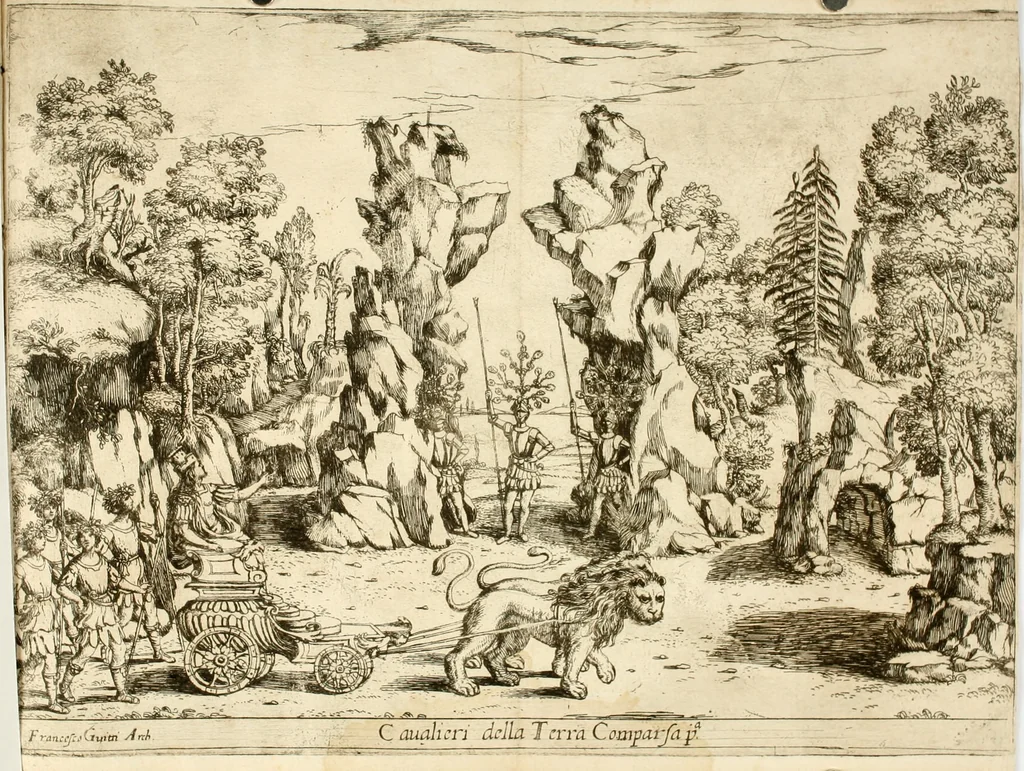 An illustration from Discordia svperata : torneo combattuto in Ferrara in carneuale del anno 1635, 1635, leaf 35