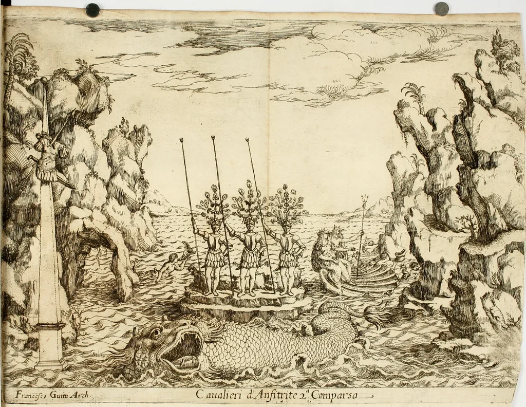 An illustration from Discordia svperata : torneo combattuto in Ferrara in carneuale del anno 1635, 1635, leaf 47