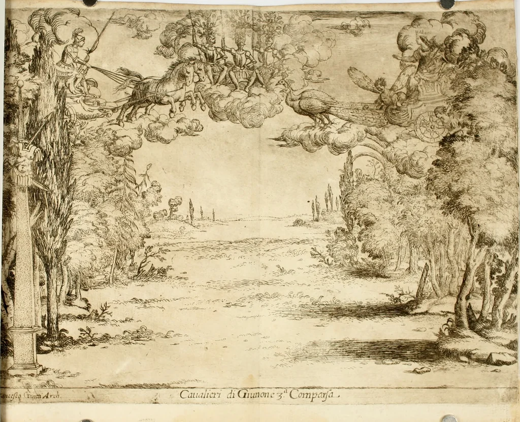 An illustration from Discordia svperata : torneo combattuto in Ferrara in carneuale del anno 1635, 1635, leaf 59