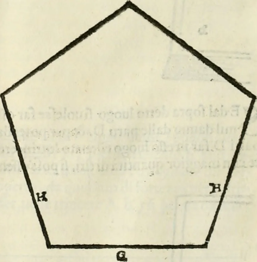An illustration from Discorsi delle fortificationi, espugnationi, & difese delle città & d'altri luoghi, 1588, leaf 231